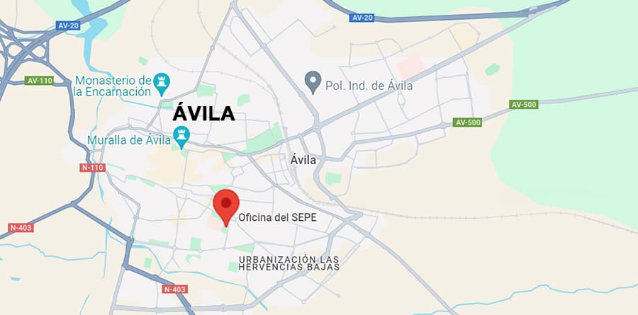 oficinas sepe-inem ÁVILA