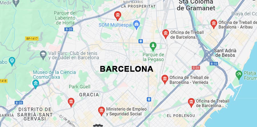 oficinas sepe-inem BARCELONA