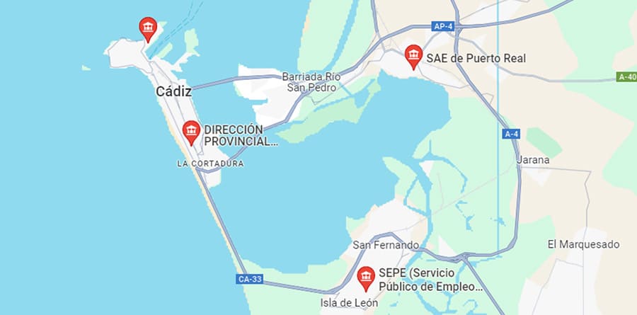 oficinas sepe-inem CÁDIZ