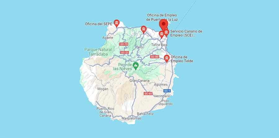 oficinas sepe-inem LAS PALMAS