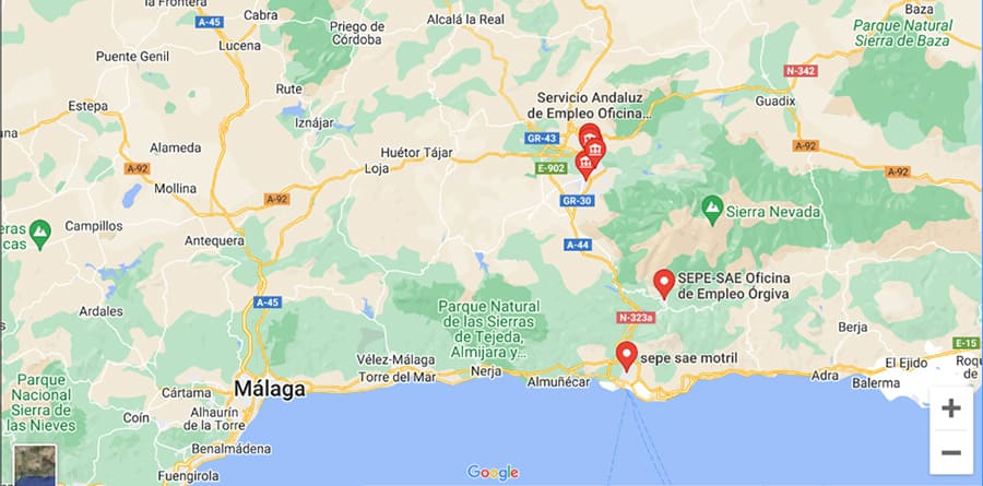 oficinas sepe-inem granada