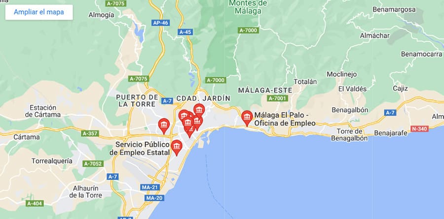 oficinas sepe-inem málaga