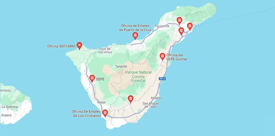 oficinas sepe-inem tenerife